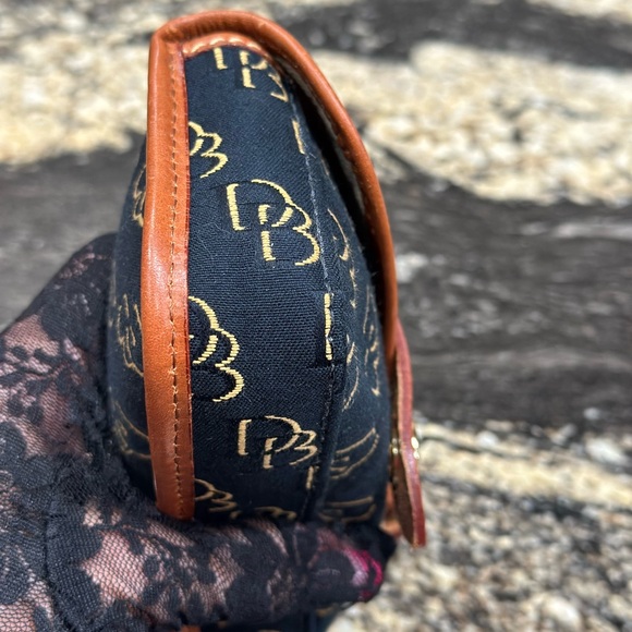 Dooney & Bourke Canvas Pouch with Brown Leather Trim - Picture 7 of 8